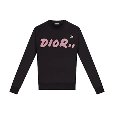 KAWS Dior Crewneck Sweatshirt Black