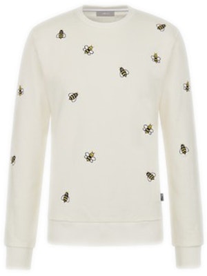 KAWS x Dior Embroidered Bees Crewneck Sweatshirt White Buy KAWS x Dior Embroidered Bees Crewneck Sweatshirt White
