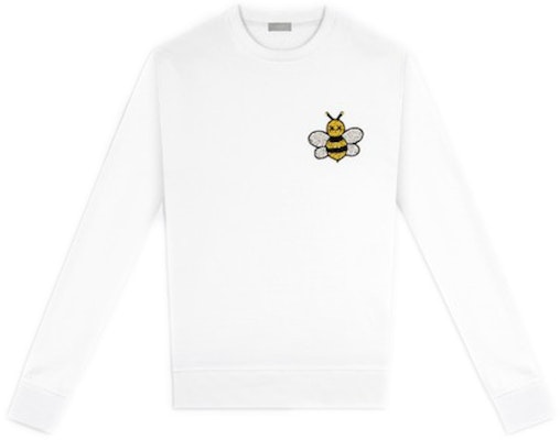 KAWS x Dior Jeweled Bee Crewneck Sweatshirt White Buy KAWS x Dior Jeweled Bee Crewneck Sweatshirt White
