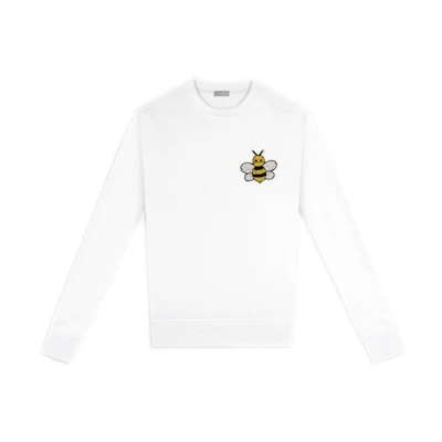 KAWS Dior Jeweled Bee Crewneck White