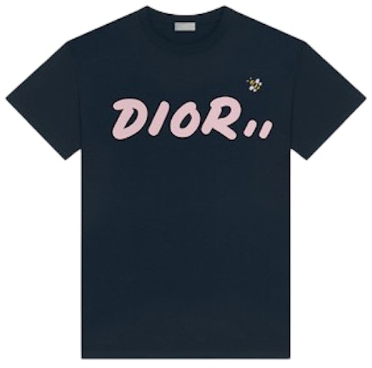 kaws-x-dior-logo-t-shirt-navy