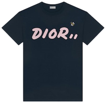 KAWS x Dior Logo T-Shirt Navy Buy KAWS x Dior Logo T-Shirt Navy