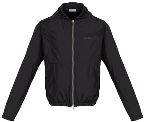 KAWS x Dior Nylon Zip Up Hooded Jacket Black Buy KAWS x Dior Nylon Zip Up Hooded Jacket Black