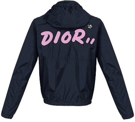 KAWS x Dior Nylon Zip Up Hooded Jacket Navy Order KAWS x Dior Nylon Zip Up Hooded Jacket Navy