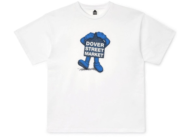 KAWS x Dover Street Market Fluro Rebellion T-Shirt Blue