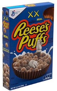 KAWS x Reese's Puffs Edición Limitada Cereal (No Comestible) Azul. Order KAWS x Reese's Puffs Edición Limitada Cereal (No Comestible) Azul.