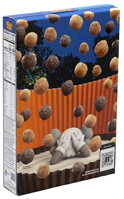 KAWS x Reese's Puffs Limited Edition Cereal (Not Fit For Human Consumption) Blue Lookbook KAWS x Reese's Puffs Limited Edition Cereal (Not Fit For Human Consumption) Blue