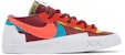 KAWS x sacai x Nike Blazer Low 'Team Red' Merah Pasukan DM7901-600