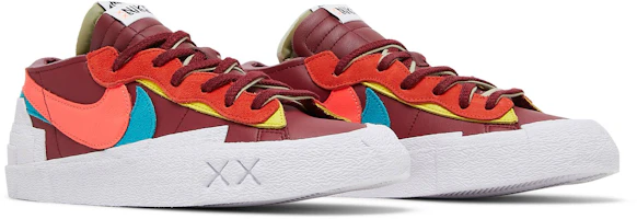 Cheap KAWS x sacai x Nike Blazer Low 'Team Red' DM7901-600