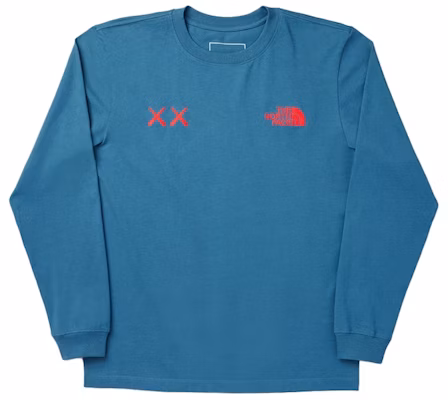 KAWS x The North Face L S Tee 'Blue Red' Buy KAWS x The North Face L S Tee 'Blue Red'