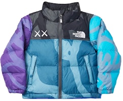 KAWS x The North Face Nuptse Jacket 'Blue Black' (Kids) KAWS x The North Face Nuptse Jacket 'Blue Black' (Kids)