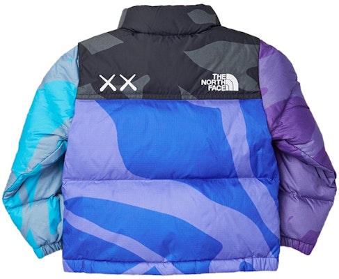 KAWS x The North Face Nuptse Jacket 'Blue Black' (Kids) Order KAWS x The North Face Nuptse Jacket 'Blue Black' (Kids)