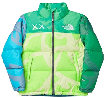 KAWS x The North Face Nuptse Jacket 'Green Blue' Buy KAWS x The North Face Nuptse Jacket 'Green Blue'