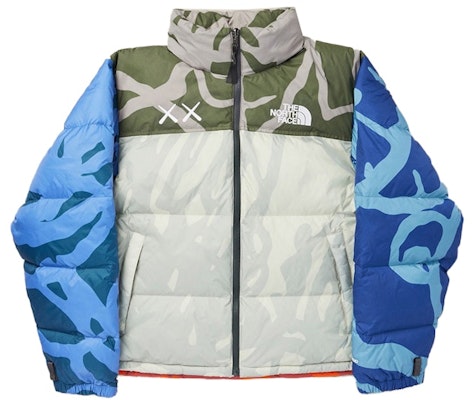 KAWS x The North Face Nuptse Jacket 'Grey Blue' Buy KAWS x The North Face Nuptse Jacket 'Grey Blue'