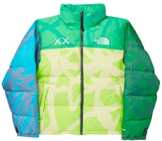 KAWS x The North Face Nuptse Jacket 'Light Green' (Kids) KAWS x The North Face Nuptse Jacket 'Light Green' (Kids)