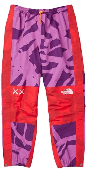kaws-x-the-north-face-pants-purple-red