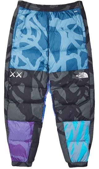 kaws-x-the-north-face-puffer-pants-black