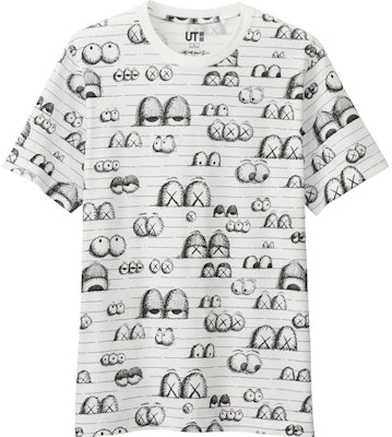 KAWS x Uniqlo All Over Eyes Tee (US Sizing) White Buy KAWS x Uniqlo All Over Eyes Tee (US Sizing) White