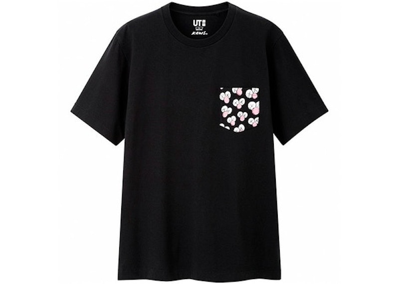 Buy KAWS x Uniqlo BFF Kaos Saku (Ukuran JP) Hitam