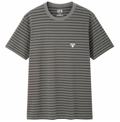 KAWS x Uniqlo BFF Striped Tee (JP Sizing) Dark Grey Buy KAWS x Uniqlo BFF Striped Tee (JP Sizing) Dark Grey