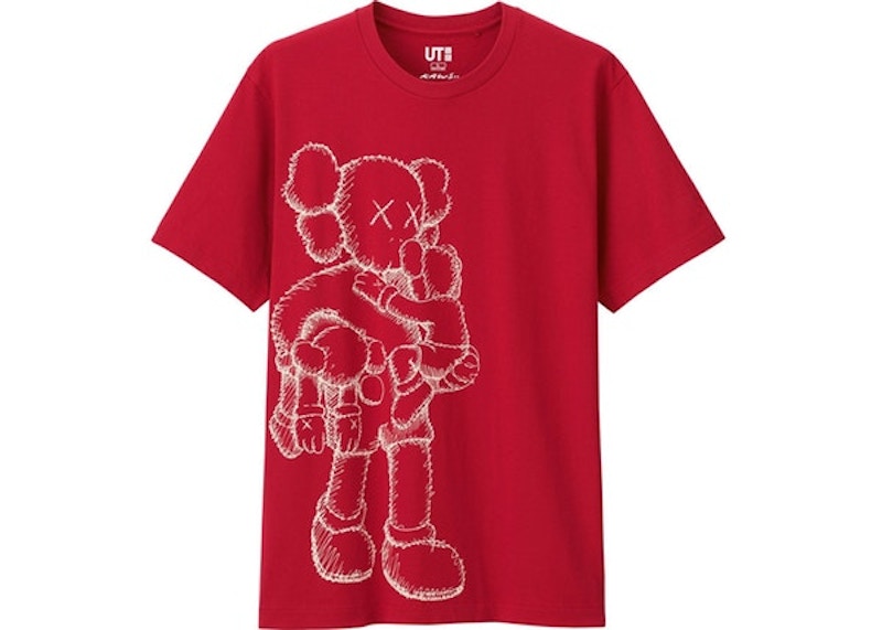 KAWS x Uniqlo Clean Slate Tee (Japanese Sizing) Red