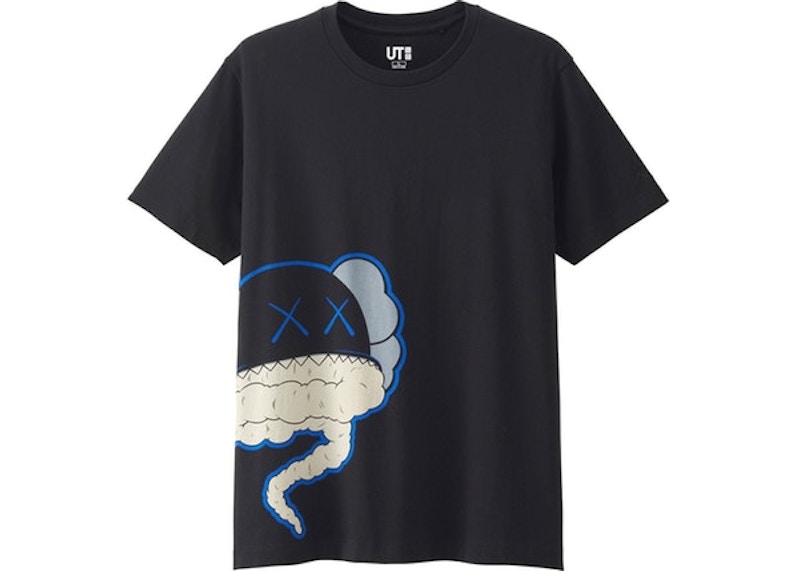 KAWS x Uniqlo Cloud Tee (Japanese Sizing) Black