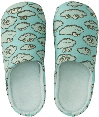 KAWS x Uniqlo Clouds Room Shoes Light Blue Buy KAWS x Uniqlo Clouds Room Shoes Light Blue