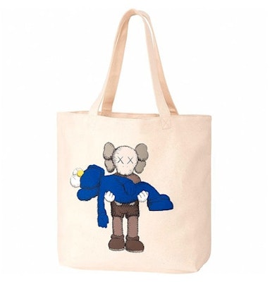 KAWS x Uniqlo Gone Tote Bag Natural Buy KAWS x Uniqlo Gone Tote Bag Natural