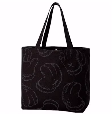 KAWS x Uniqlo Hands Tote Bag Black Buy KAWS x Uniqlo Hands Tote Bag Black