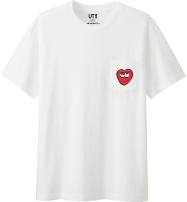 KAWS x Uniqlo Camiseta Bolsillo Corazón (Talla Japonesa) Blanca Buy KAWS x Uniqlo Camiseta Bolsillo Corazón (Talla Japonesa) Blanca