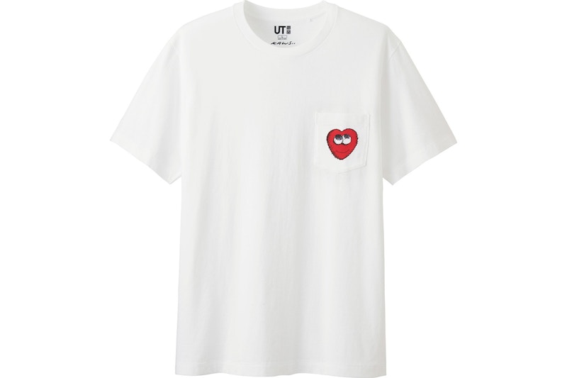 KAWS x Uniqlo Heart Pocket Tee (US Sizing) White