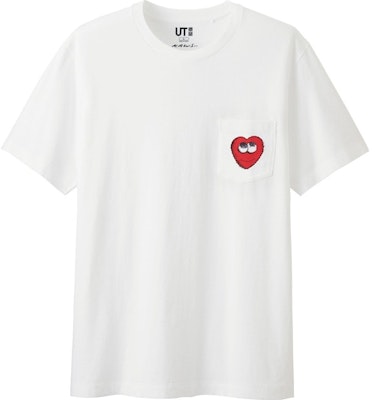 KAWS x Uniqlo Heart Pocket Tee (US Sizing) White Buy KAWS x Uniqlo Heart Pocket Tee (US Sizing) White