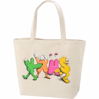 KAWS x Uniqlo Logo Tote Bag Beige KAWS x Uniqlo Logo Tote Bag Beige