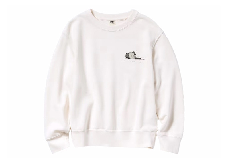 KAWS Uniqlo Longsleeve Sweatshirt (Youth) Off White 圖 2