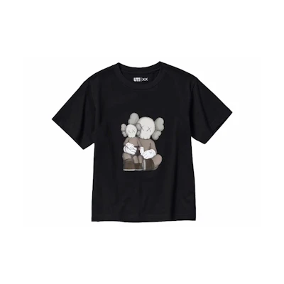 KAWS Uniqlo UT Youth Short Sleeve Graphic T-shirt (Asia Sizing) Black