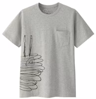 KAWS x Uniqlo x Peanuts Dust Cloud Pocket Tee (US Sizing) Gray KAWS x Uniqlo x Peanuts Dust Cloud Pocket Tee (US Sizing) Gray