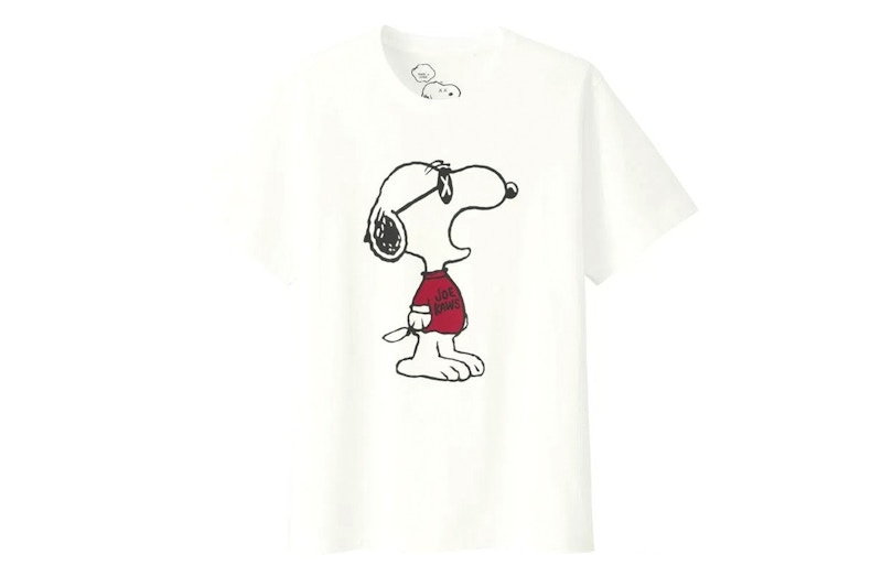 KAWS x Uniqlo x Peanuts Joe Kaws Yawn Tee White