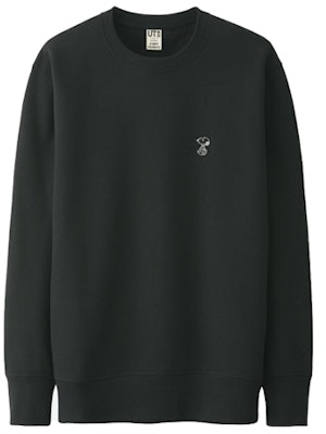 KAWS x Uniqlo x Peanuts Small Snoopy Sweatshirt Black Buy KAWS x Uniqlo x Peanuts Small Snoopy Sweatshirt Black