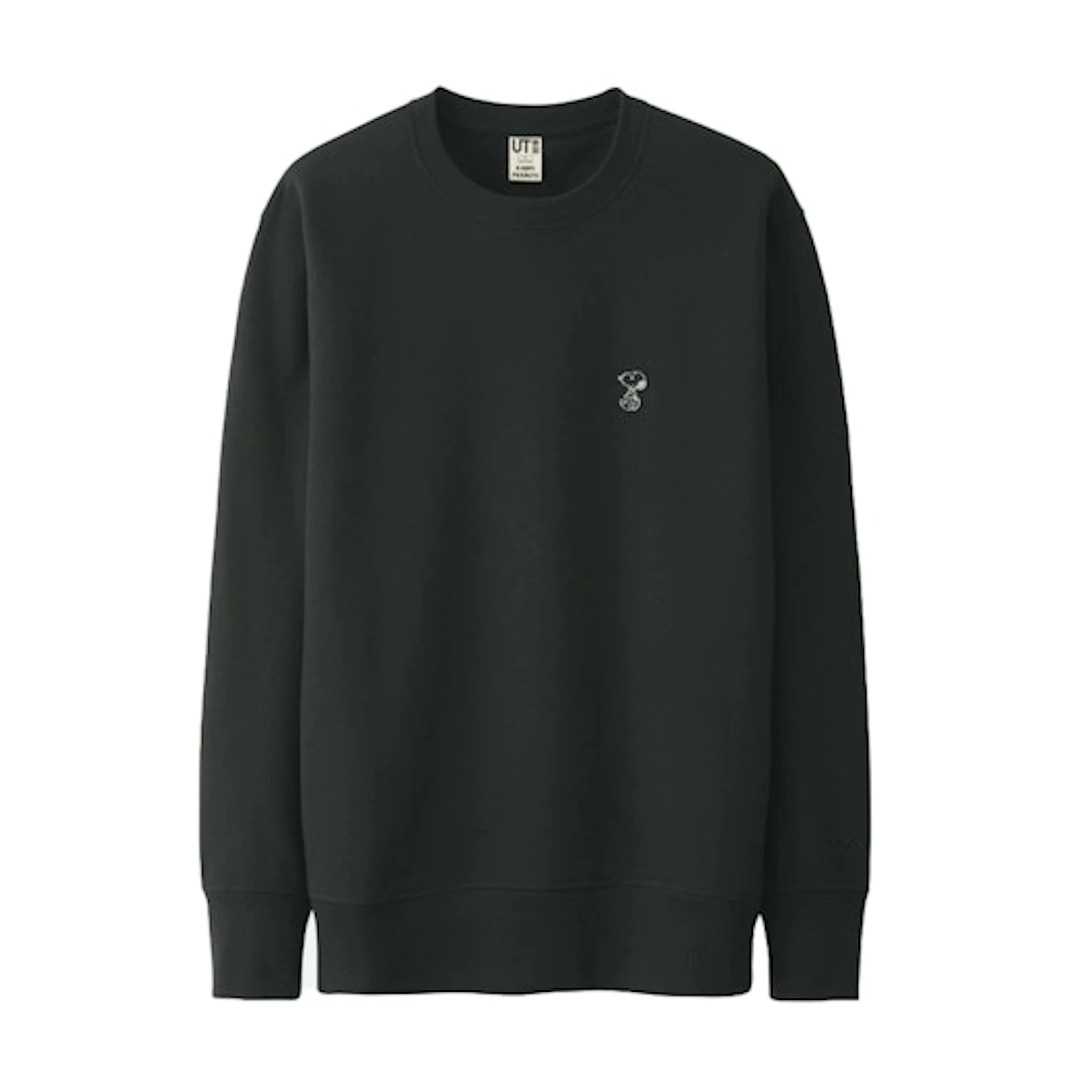 Buy KAWS x Uniqlo x Peanuts Small Snoopy Sweatshirt Black Novelship