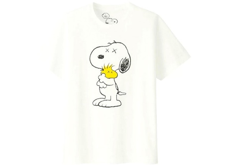 KAWS x Uniqlo x Peanuts Snoopy & Woodstock Tee (Japanese Sizing) White