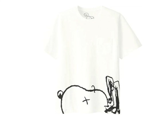 KAWS x Uniqlo x Peanuts Snoopy Face Pocket Tee White Buy KAWS x Uniqlo x Peanuts Snoopy Face Pocket Tee White