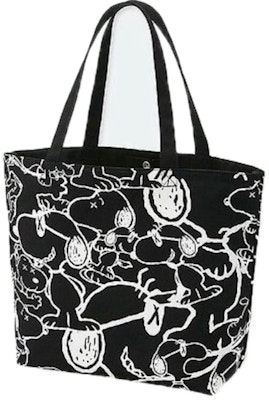 KAWS x Uniqlo x Peanuts Snoopy Pattern Tote Bag Black Buy KAWS x Uniqlo x Peanuts Snoopy Pattern Tote Bag Black