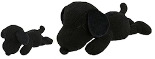 KAWS x Uniqlo x Peanuts Snoopy Plush Set (Small + Large) Black KAWS x Uniqlo x Peanuts Snoopy Plush Set (Small + Large) Black