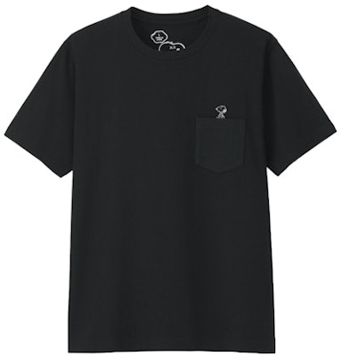 KAWS x Uniqlo x Peanuts Snoopy Pocket Tee (US Sizing) Black Buy KAWS x Uniqlo x Peanuts Snoopy Pocket Tee (US Sizing) Black