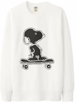 KAWS x Uniqlo x Peanuts Snoopy Skateboarding Sweatshirt (Japanese Sizing) White KAWS x Uniqlo x Peanuts Snoopy Skateboarding Sweatshirt (Japanese Sizing) White
