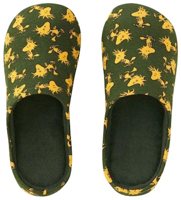 KAWS x Uniqlo x Peanuts Woodstock Room Shoes Olive Buy KAWS x Uniqlo x Peanuts Woodstock Room Shoes Olive