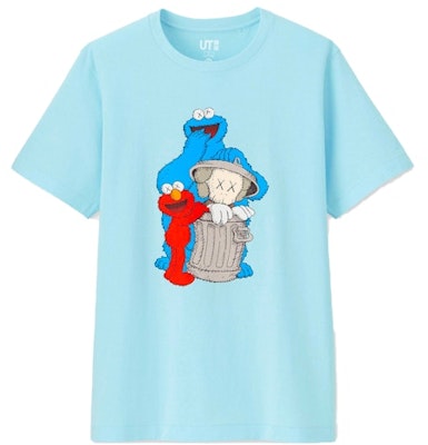 KAWS x Uniqlo x Sesame Street Companion Trash Can Tee (US Sizing) Light Blue Buy KAWS x Uniqlo x Sesame Street Companion Trash Can Tee (US Sizing) Light Blue