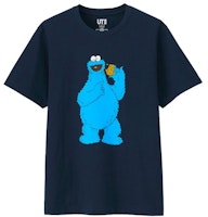 KAWS x Uniqlo x Sesame Street Cookie Monster Tee (US Sizing) Navy KAWS x Uniqlo x Sesame Street Cookie Monster Tee (US Sizing) Navy