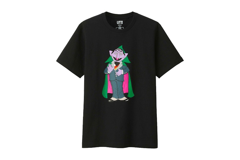 KAWS x Uniqlo x Sesame Street Count Von Count Tee (US Sizing) Black