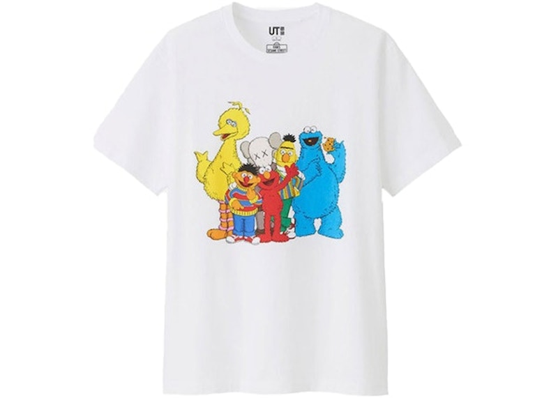 KAWS x Uniqlo x Sesame Street Group #2 Tee (JP Sizing) White